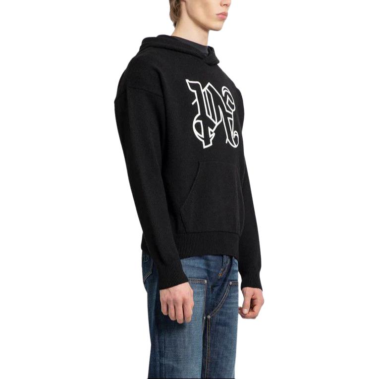 Details for PALM ANGELS 黑色 Logo 印花連帽衛衣 PMHU006R24KNI0011003