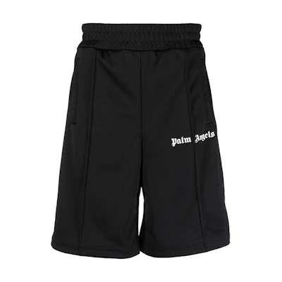 PALM ANGELS Classic Logo Side Stripe Track Shorts Black. PMCB011C99FAB001-1001