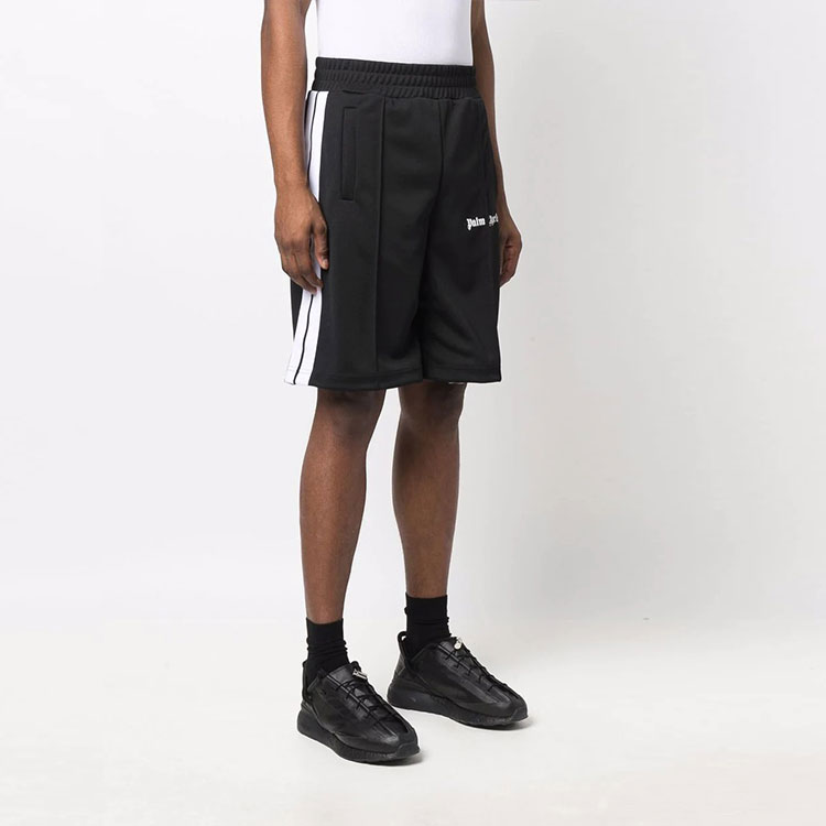 Purchase PALM ANGELS  Classic Logo Side Stripe Track Shorts Black. PMCB011C99FAB001-1001