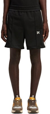 Palm Angels Colorblock Logo Print Casual Shorts Black. PMCL004R24FAB0011004 Lookbook Palm Angels Colorblock Logo Print Casual Shorts Black. PMCL004R24FAB0011004