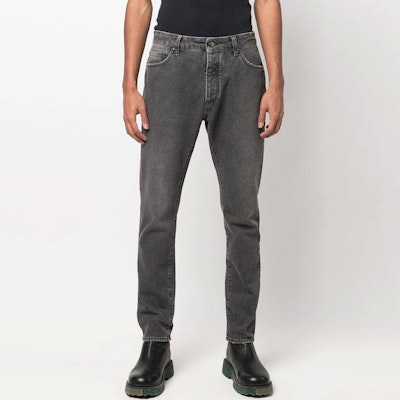 Palm Angels Distressed Straight-Leg Black Denim Jeans. PMYA012C99DEN0011001 Lookbook Palm Angels Distressed Straight-Leg Black Denim Jeans. PMYA012C99DEN0011001