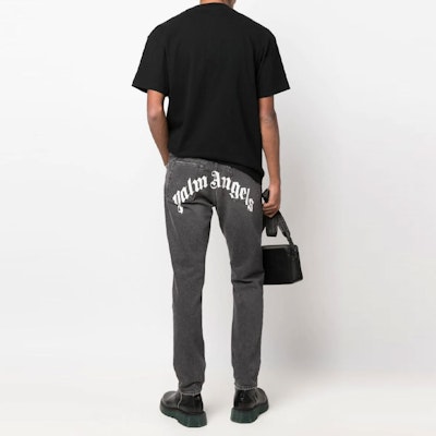 Palm Angels Distressed Straight-Leg Black Denim Jeans. PMYA012C99DEN0011001 Purchase Palm Angels Distressed Straight-Leg Black Denim Jeans. PMYA012C99DEN0011001
