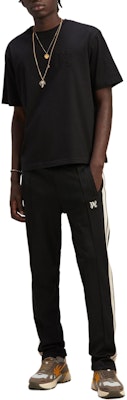 PALM ANGELS Embroidered Logo Track Pants with Striped Trim. PMCJ020R24FAB0011003 Lookbook PALM ANGELS Embroidered Logo Track Pants with Striped Trim. PMCJ020R24FAB0011003