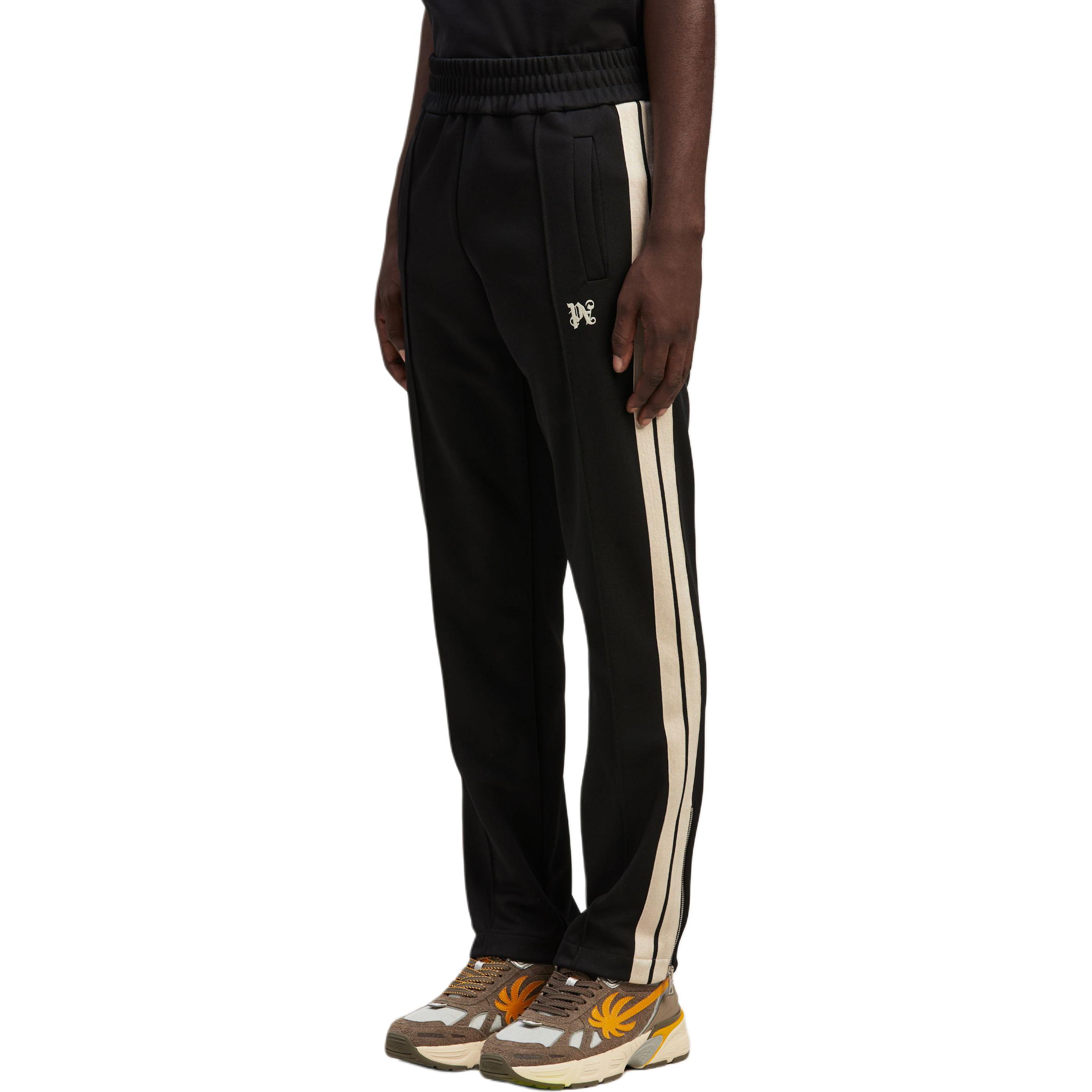 Details for PALM ANGELS  Embroidered Logo Track Pants with Striped Trim. PMCJ020R24FAB0011003
