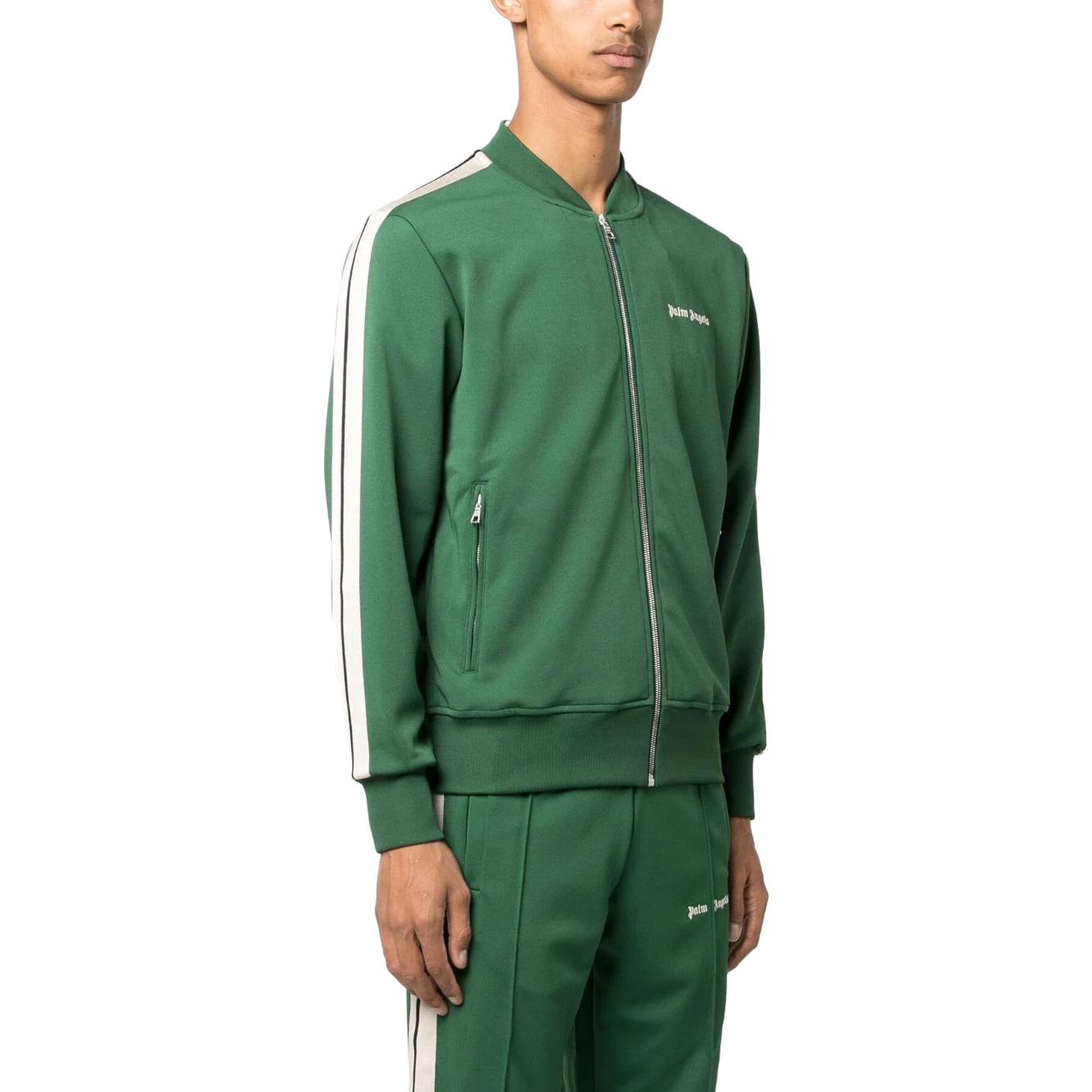 Purchase 棕榈天使绿色纯色拉链休闲夹克. PMBD061F23FAB0015701