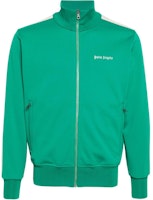 Palm Angels Green Stripe Letter Print Track Jacket. PMBD058S24FAB0015503 Palm Angels Green Stripe Letter Print Track Jacket. PMBD058S24FAB0015503