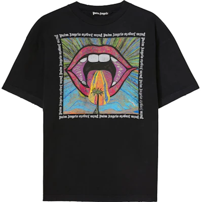 Palm Angels Camiseta Ajustada Gris de Patrón Geométrico Crewneck. PMAA072F23JER0041084 Order Palm Angels Camiseta Ajustada Gris de Patrón Geométrico Crewneck. PMAA072F23JER0041084