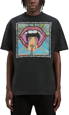 Palm Angels Camiseta Ajustada Gris de Patrón Geométrico Crewneck. PMAA072F23JER0041084 Shop Palm Angels Camiseta Ajustada Gris de Patrón Geométrico Crewneck. PMAA072F23JER0041084