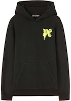 Palm Angels Hoodie Black with Sketch Print Design PMBB117F24FLE0011065 Palm Angels Hoodie Black with Sketch Print Design PMBB117F24FLE0011065