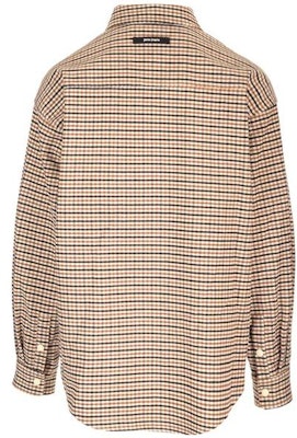 パームエンジェルス カーキ チェック ボタンダウン 長袖シャツ PMES012F23FAB0046010 Lookbook パームエンジェルス カーキ チェック ボタンダウン 長袖シャツ PMES012F23FAB0046010