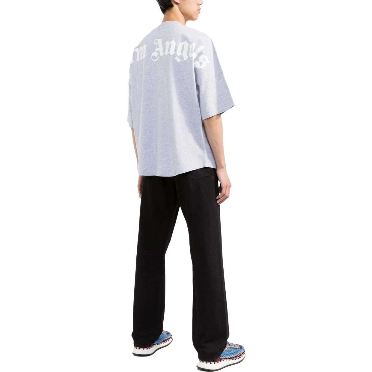 Shop パームエンジェルス レタープリントロゴ クルーネック カジュアルTシャツ. PMAA002C99JER0010801