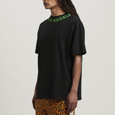 Palm Angels 經典標誌印花黑色T恤 PMAA072S24JER0021070 Lookbook Palm Angels 經典標誌印花黑色T恤 PMAA072S24JER0021070