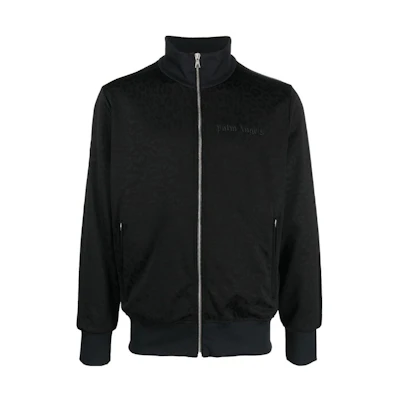 PALM ANGELS Logo Print High-Neck Track Jacket PMBD001F22FAB0091001