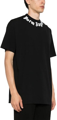 PALM ANGELS 黑色宽松版Logo印花圆领T恤 PMAA001F24JER0071003 Purchase PALM ANGELS 黑色宽松版Logo印花圆领T恤 PMAA001F24JER0071003