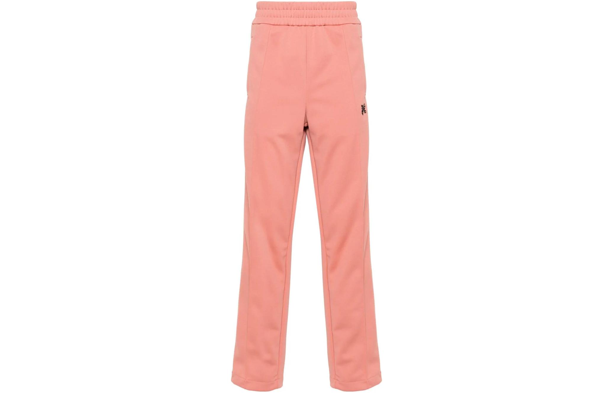 Palm Angels  Pink Logo Print Straight-Leg Casual Pants. PMCJ020R24FAB0013010