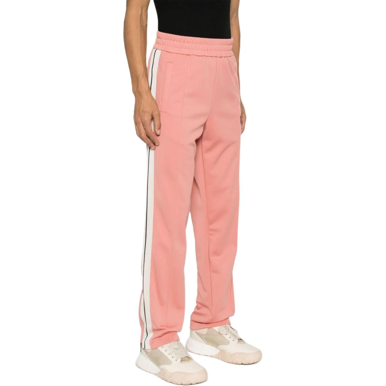 Purchase パームエンジェルス ピンク ロゴプリント ストレートレッグ カジュアルパンツ PMCJ020R24FAB0013010