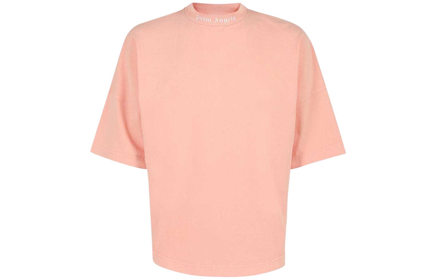 Palm Angels  Pink T-Shirt with Back Letter Logo Print. PMAA002S22JER0066767 圖 3