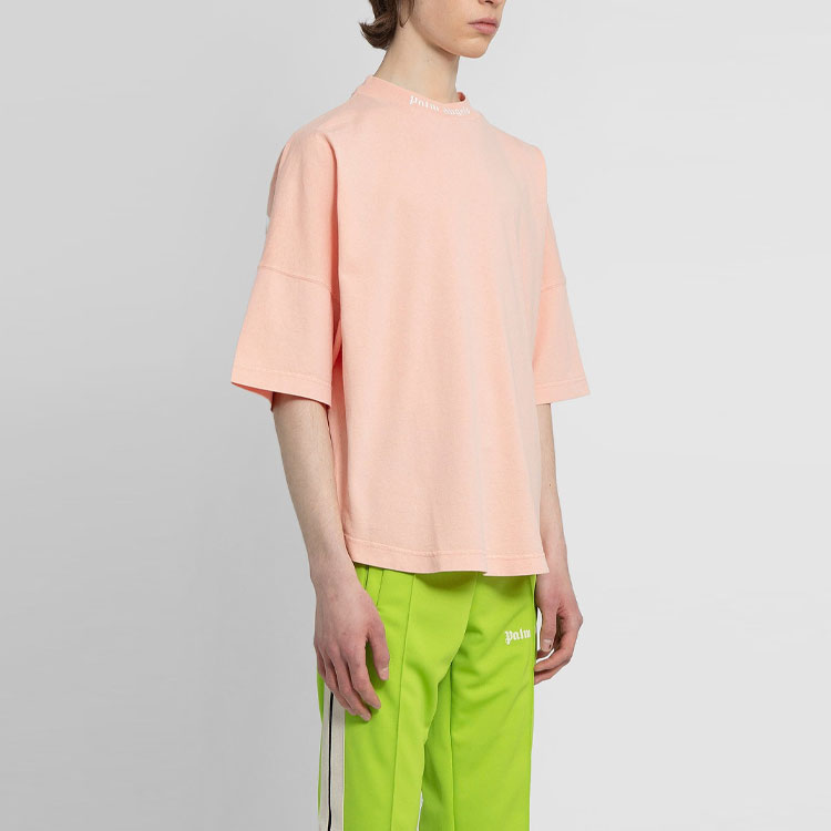 Palm Angels  Pink T-Shirt with Back Letter Logo Print. PMAA002S22JER0066767 圖 6