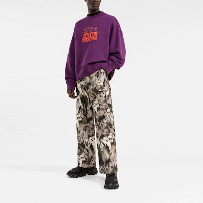 Palm Angels 紫色標語山脈圖案長袖衛衣 PMBA026F21FLE0033720 Lookbook Palm Angels 紫色標語山脈圖案長袖衛衣 PMBA026F21FLE0033720