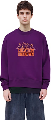 Palm Angels 紫色標語山脈圖案長袖衛衣 PMBA026F21FLE0033720 Sizing Palm Angels 紫色標語山脈圖案長袖衛衣 PMBA026F21FLE0033720