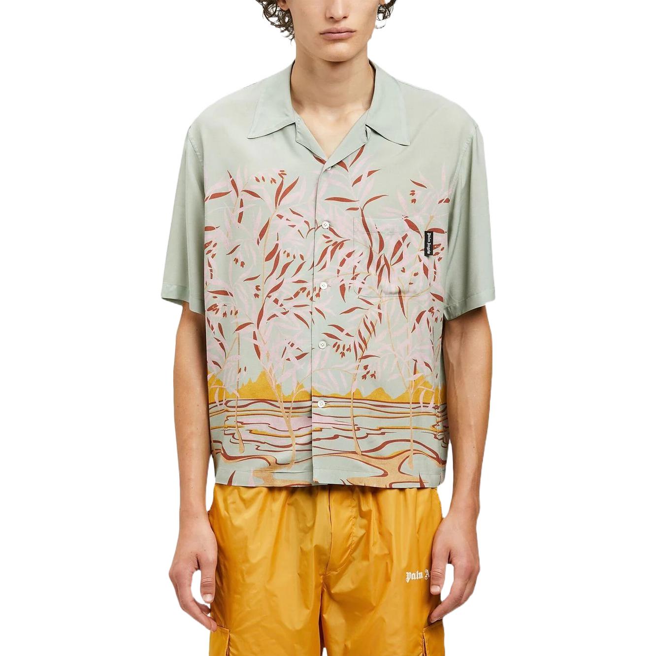 Lookbook パームエンジェルス ショートスリーブシャツ マルチカラー 景色プリント PMGA110S22FAB0075103