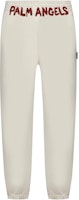 Palm Angels Slim Fit Knit Track Pants Printed Beige PMCH011S24FLE0020325 Palm Angels Slim Fit Knit Track Pants Printed Beige PMCH011S24FLE0020325