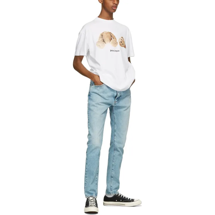 Details for パームエンジェルス テディベア グラフィックプリント クルーネック Tシャツ 半袖 PMAA001F21JER0230160