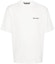 Order Palm Angels White Plain Letter Crewneck T-Shirt PMAA089S24JER0010303