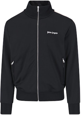 Palm Angels Zip-Up Jacket with Logo Print and Stand Collar. PMBD058F23FAB0011001 Order Palm Angels Zip-Up Jacket with Logo Print and Stand Collar. PMBD058F23FAB0011001