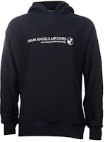 Palm Angels Airlines Reflective Logo Hoodie Black - PMBB089F20FLE0011001 Palm Angels Airlines Reflective Logo Hoodie Black - PMBB089F20FLE0011001