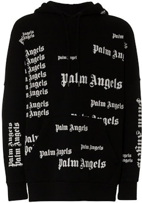 Palm Angels All-Over Logo Hoodie Unisex Black PMBB036F184410151001 Buy Palm Angels All-Over Logo Hoodie Unisex Black PMBB036F184410151001