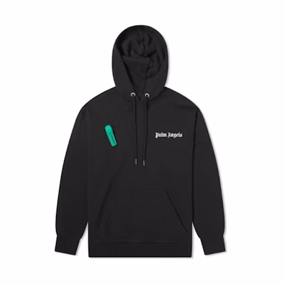 Palm Angels Anti-Theft Pin Detail Hoodie Black PMBB036R204410011001