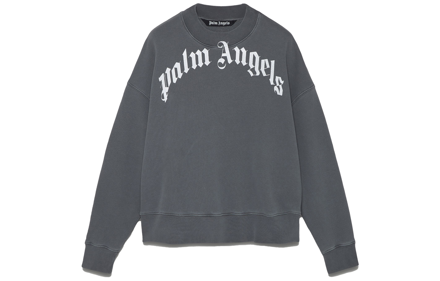 Order Palm Angels 拱形標誌印花灰色圓領衛衣 PMBA026F21FLE0041001
