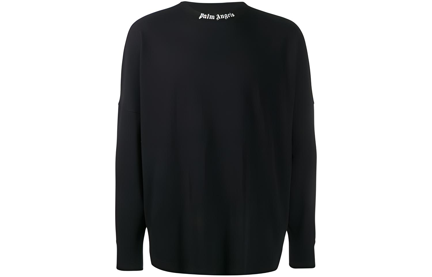 Palm Angels Back Logo Long Sleeve Sweatshirt Black PMAB001E194130021001