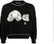 Buy PALM ANGELS Bear Kartun Fringe Sweater Wool Hitam PMHE007E20KNI0011001