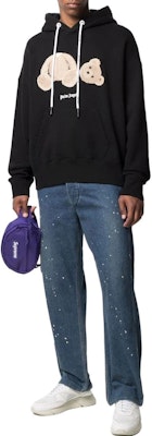 PALM ANGELS Bear Graphic Hoodie Men’s Black - Fall Collection PMBB058F21FLE0071060 Shop PALM ANGELS Bear Graphic Hoodie Men’s Black - Fall Collection PMBB058F21FLE0071060