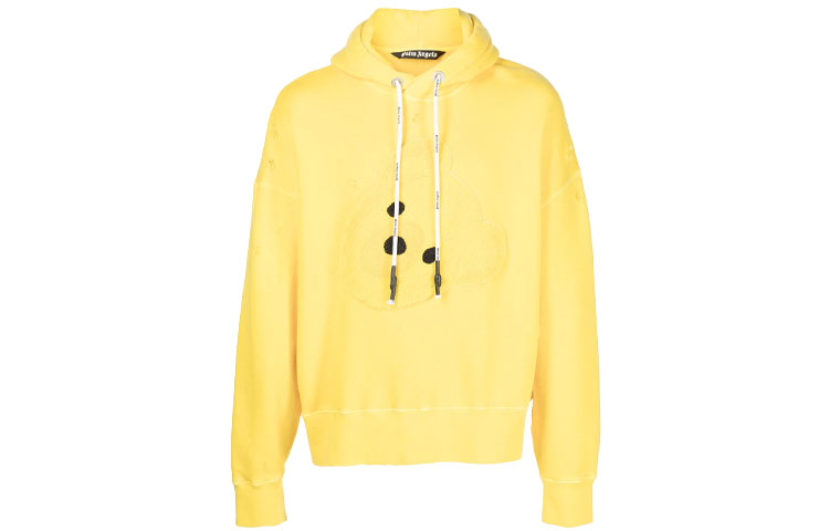 Palm Angels Bear Hoodie Yellow PMBB098S21FLE0031818