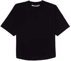 Lookbook PALM ANGELS Kaos Hitam Logo Belakang Lengan Pendek PMAA002R21JER0011001