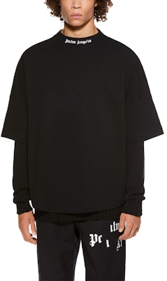 パーム エンジェルス ブラック バックロゴプリント 半袖 Tシャツ PMAA002R21JER0011001 Purchase パーム エンジェルス ブラック バックロゴプリント 半袖 Tシャツ PMAA002R21JER0011001