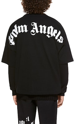 パーム エンジェルス ブラック バックロゴプリント 半袖 Tシャツ PMAA002R21JER0011001 Details for パーム エンジェルス ブラック バックロゴプリント 半袖 Tシャツ PMAA002R21JER0011001