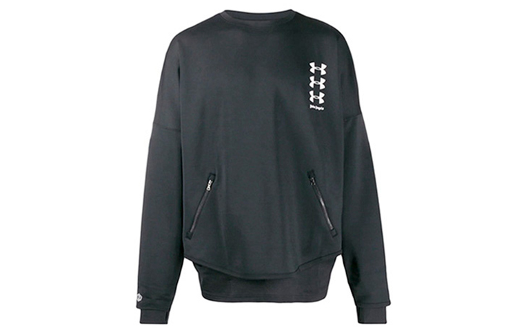 Palm Angels Black Crewneck Logo Long Sleeve Pullover Sweatshirt PMBA023S19591071-1001