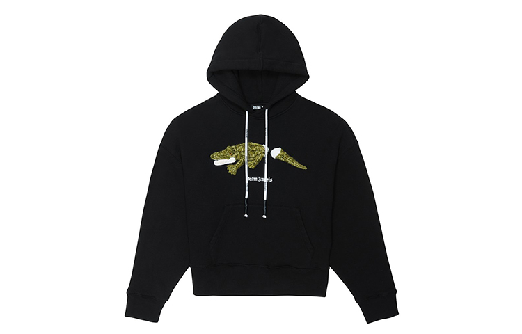 Order PALM ANGELS 黑色鳄鱼纹连帽衫 PMBB058E20FLE0071055