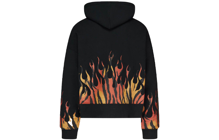 Lookbook パームエンジェルス ブラックフーディー タイガーフレーム柄 PMBB058E20FLE0011020