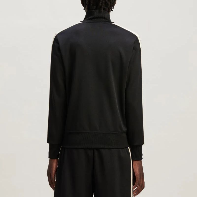 Details for PALM ANGELS Jaket Track Monogram Hitam Colorblock Zip-Up Unisex PMBD058R24FAB0011003