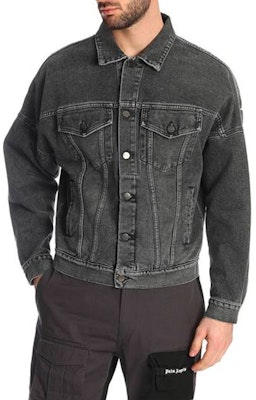 PALM ANGELS 黑色印花標誌牛仔外套 PMYE006R203440037601 Shop PALM ANGELS 黑色印花標誌牛仔外套 PMYE006R203440037601