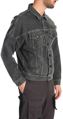 PALM ANGELS 黑色印花標誌牛仔外套 PMYE006R203440037601 Purchase PALM ANGELS 黑色印花標誌牛仔外套 PMYE006R203440037601