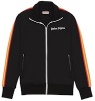 PALM ANGELS Black Rainbow Stripe Track Jacket PMBD001S193840031088 PALM ANGELS Black Rainbow Stripe Track Jacket PMBD001S193840031088