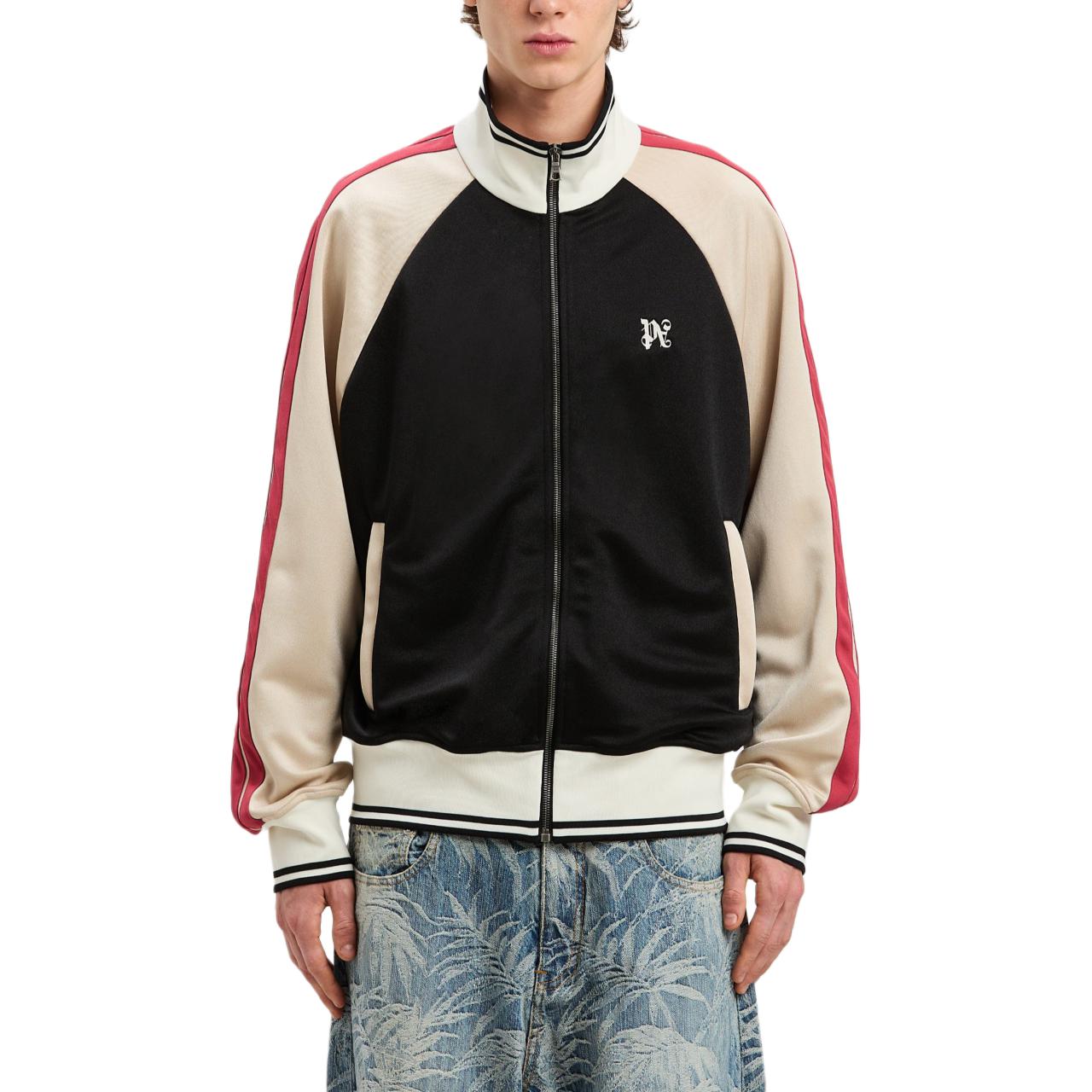 Palm Angels Black Ribbed Zip Pocket Jacket Long Sleeve Outerwear PMBD079F24FAB0011061 圖 3