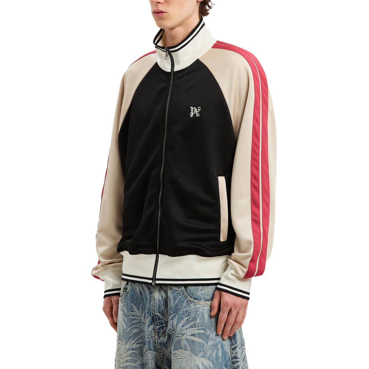 Palm Angels Black Ribbed Zip Pocket Jacket Long Sleeve Outerwear PMBD079F24FAB0011061 圖 5