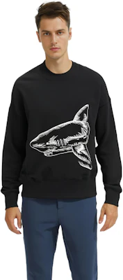 Palm Angels 黑鯊魚刺繡圖案長袖衛衣 PMBA026S23FLE0061003 Details for Palm Angels 黑鯊魚刺繡圖案長袖衛衣 PMBA026S23FLE0061003